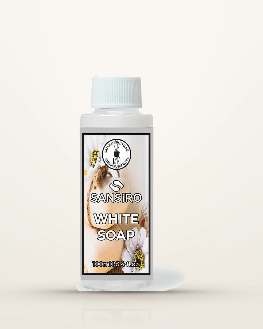 White Soap Reed Diffuser Yedek Ürün 100 ml — Sansiro ürün görseli