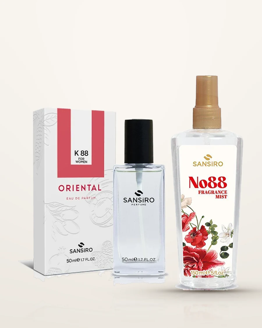 K-88 Kadın Parfüm 50ml Edp+ No: 88 Kadın Fragrance Mist 150ml — Sansiro ürün görseli